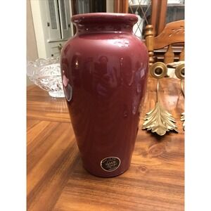 harris pottery‎ chicago burgundy 9.5 inch Vase